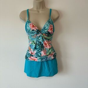 Floral Tropical Tankini Swimsuit